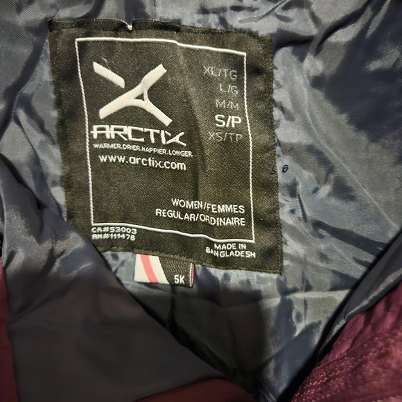 NWT Arctix plum women snow pants size S - Picture 3 of 4